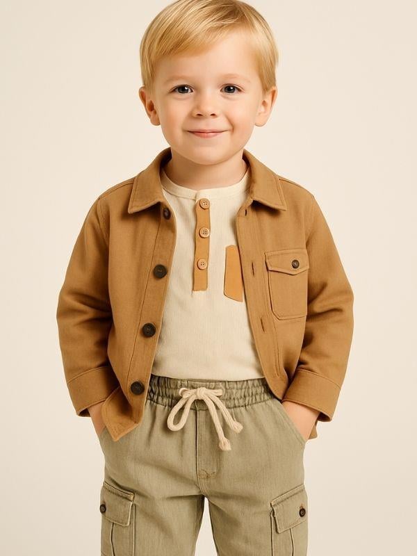 Erkek Bebek Üçlü Ceket Pantolon Takım