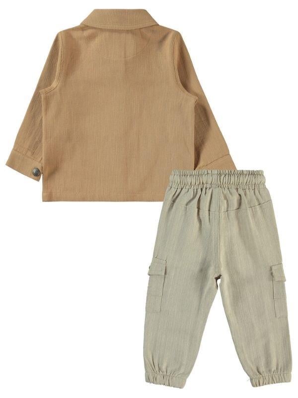 Erkek Bebek Üçlü Ceket Pantolon Takım