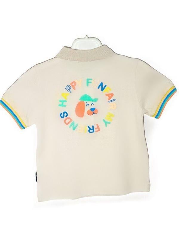 Erkek Bebek Yakalı Renkli Düğmeli T-shirt