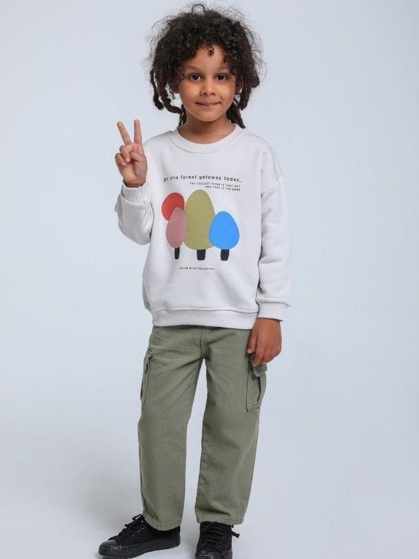 Erkek Bebek Yan Cepli Kargo Pantolon