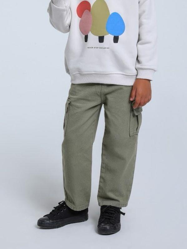 Erkek Bebek Yan Cepli Kargo Pantolon