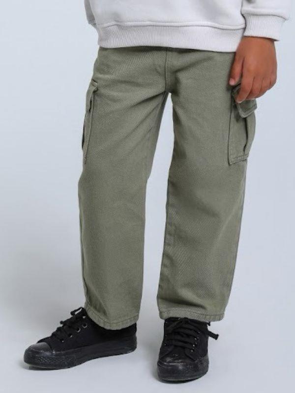 Erkek Bebek Yan Cepli Kargo Pantolon