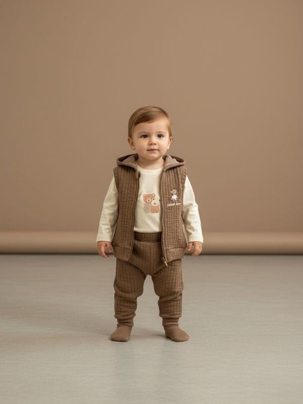 Erkek Bebek Yelekli Eşofman Takım