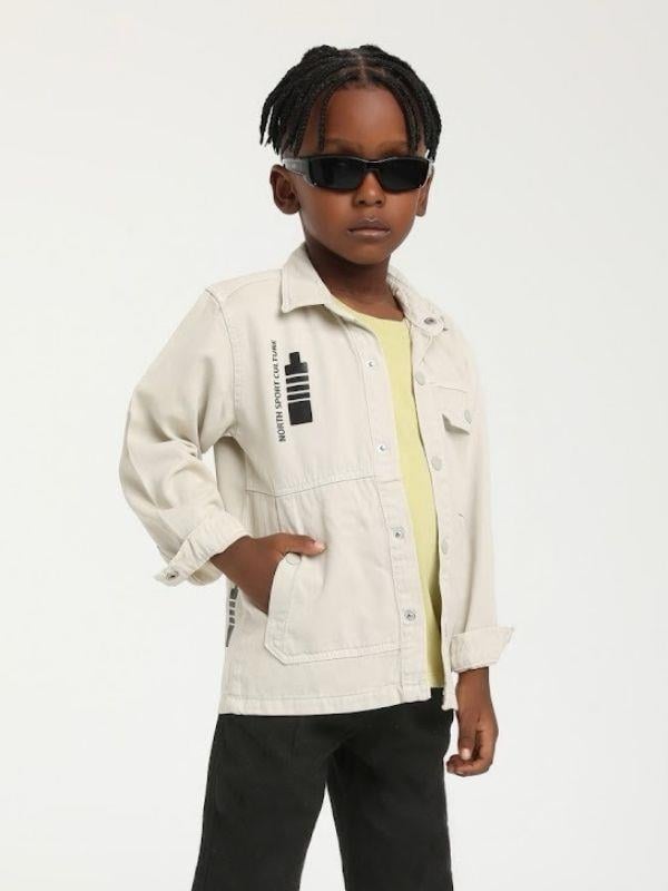 Erkek Bebek Yumuşak Dokulu Tek Cepli Ceket