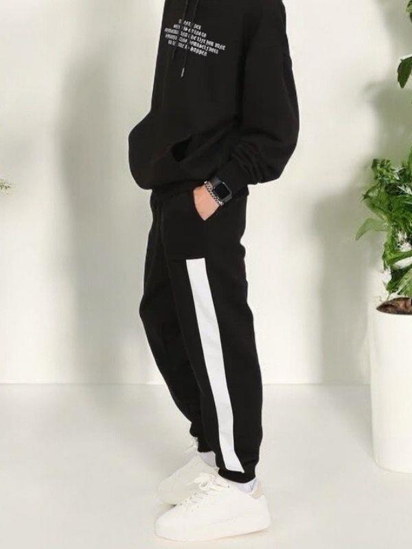 Erkek Çocuk 2 İplik Şerit Detaylı Cepli Eşofman Altı