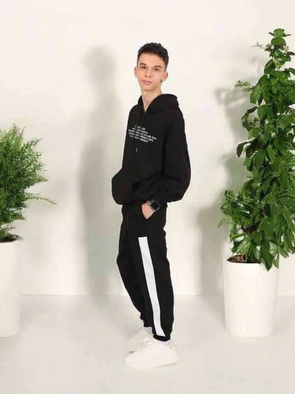 Erkek Çocuk 2 İplik Şerit Detaylı Cepli Eşofman Altı