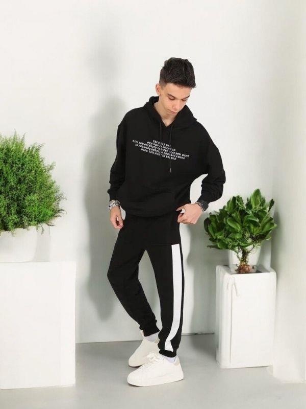 Erkek Çocuk 2 İplik Şerit Detaylı Cepli Eşofman Altı