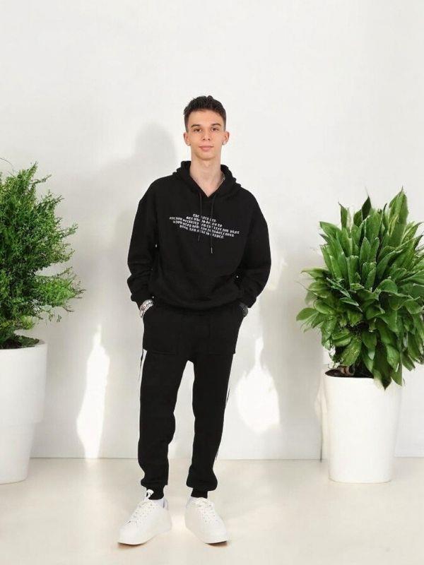 Erkek Çocuk 2 İplik Şerit Detaylı Cepli Eşofman Altı