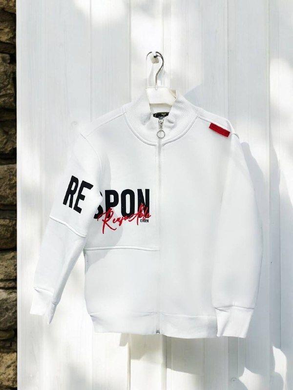 Erkek Çocuk 3 İplik Şardonlu Kapüşonlu Hırka