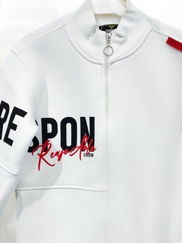 Erkek Çocuk 3 İplik Şardonlu Kapüşonlu Hırka