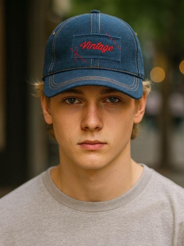 Erkek Çocuk 9-15 Yaş Arası Denim Şapka