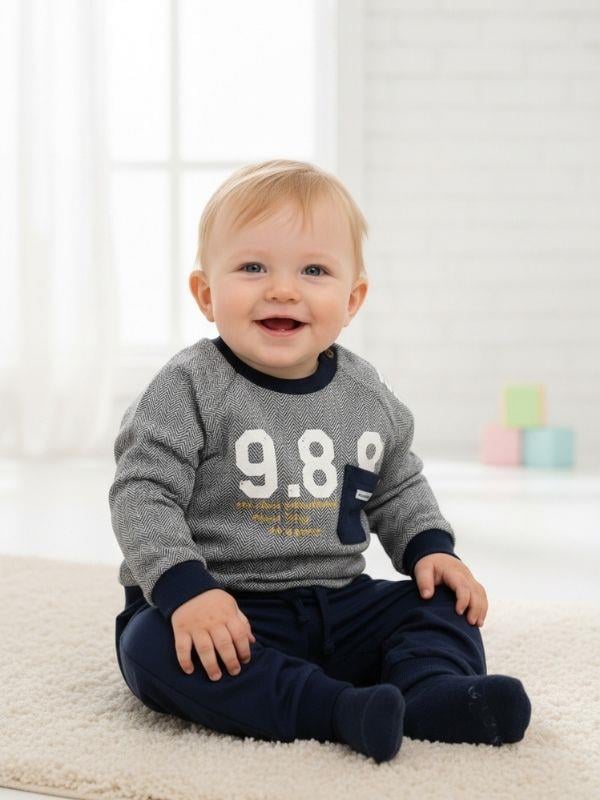 Erkek Çocuk 998 Yazılı Pamuklu Eşofman Takım