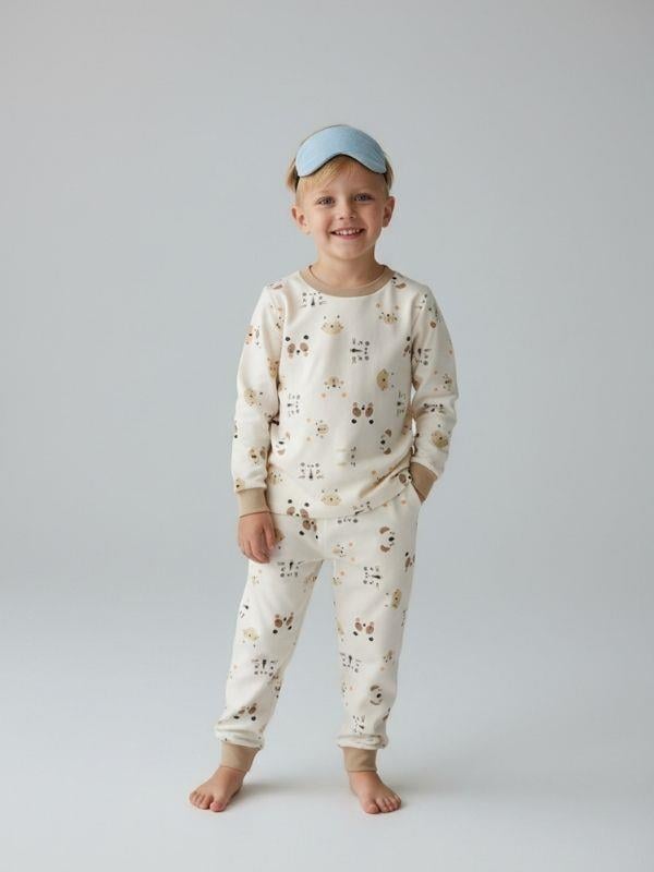 Erkek Çocuk Animal Baskılı Pamuklu Pijama Takım