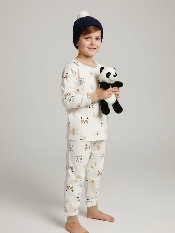 Erkek Çocuk Animal Baskılı Pamuklu Pijama Takım