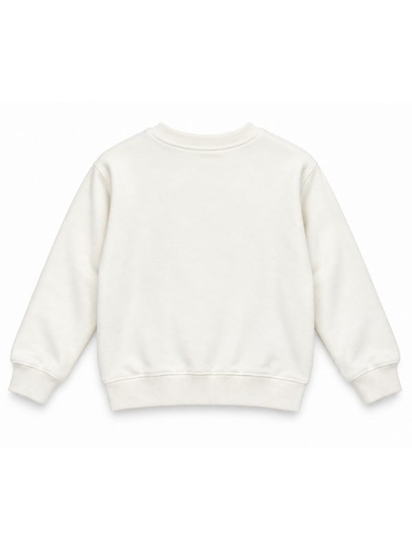 Erkek Çocuk Ayıcık Baskılı Bisiklet Yaka Sweatshirt