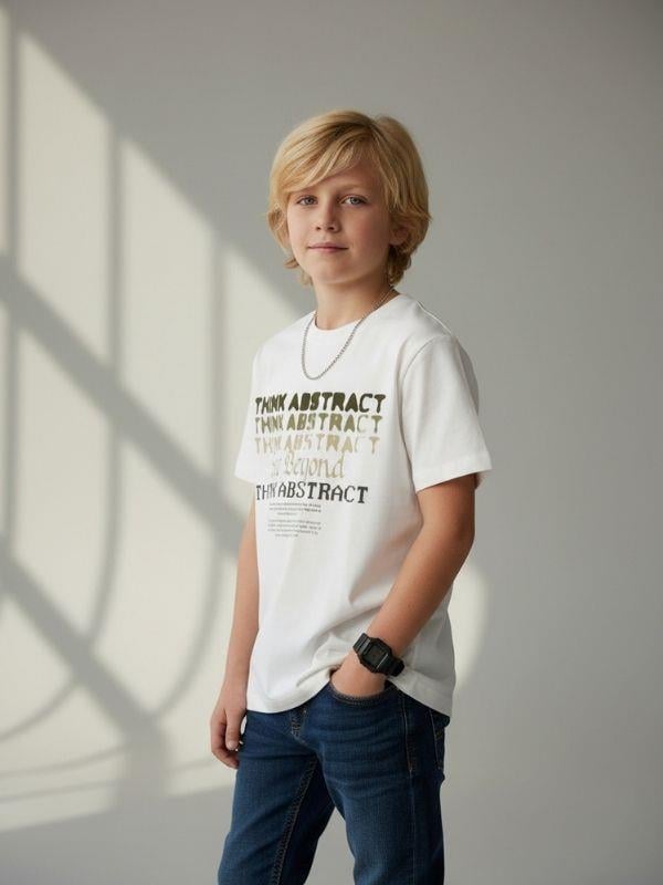 Erkek Çocuk Baskılı Tasarım T-shirt