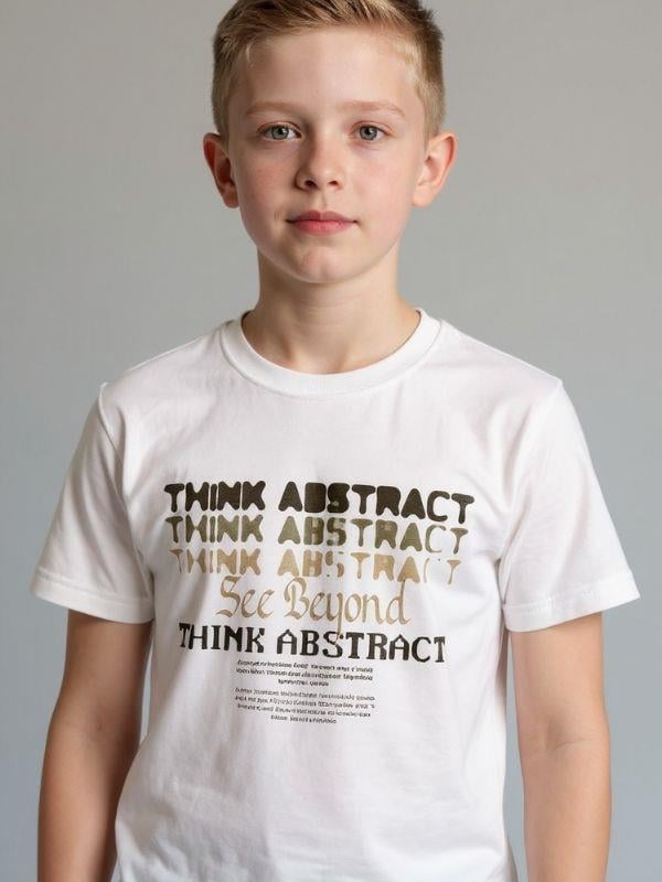 Erkek Çocuk Baskılı Tasarım T-shirt