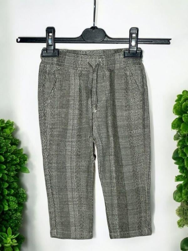 Erkek Çocuk Beli Lastikli Desenli Yumuşak Dokulu Pantolon