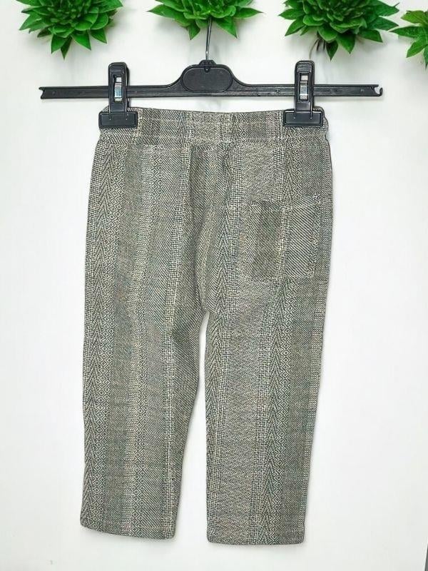 Erkek Çocuk Beli Lastikli Desenli Yumuşak Dokulu Pantolon