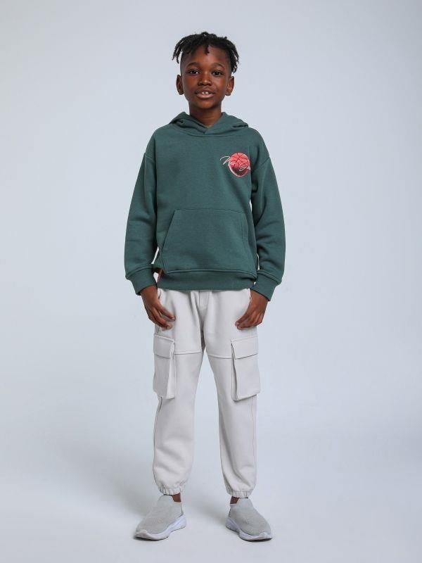 Erkek Çocuk Beli Paçası Lastikli Kargo Eşofman Alt