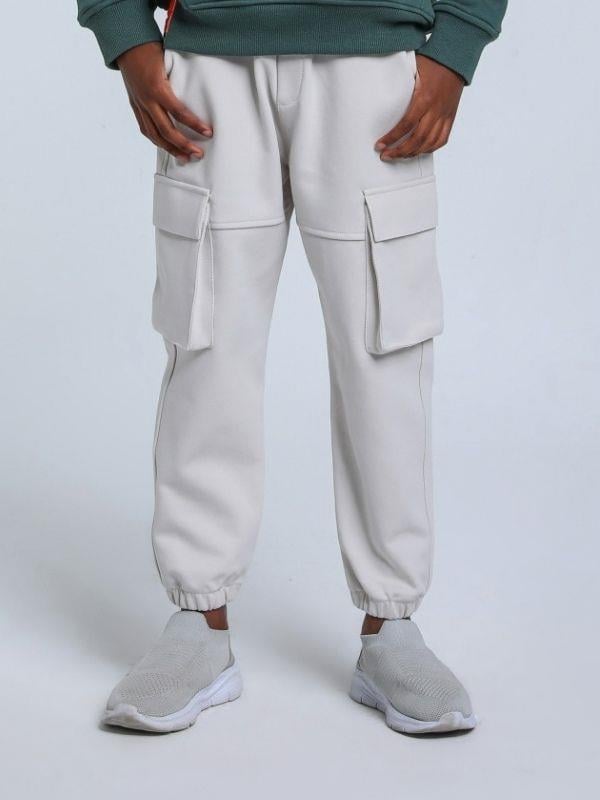 Erkek Çocuk Beli Paçası Lastikli Kargo Eşofman Alt