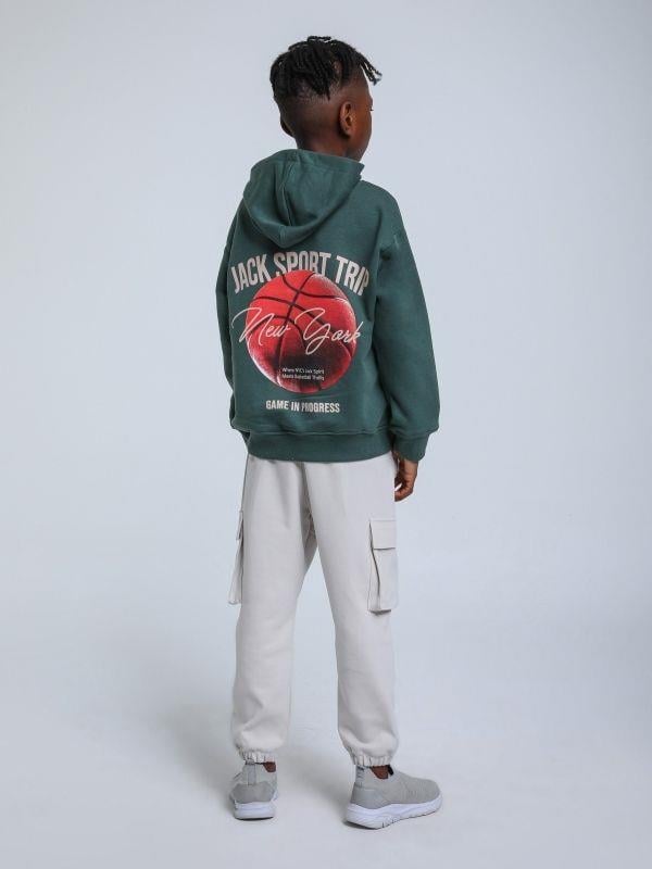 Erkek Çocuk Beli Paçası Lastikli Kargo Eşofman Alt