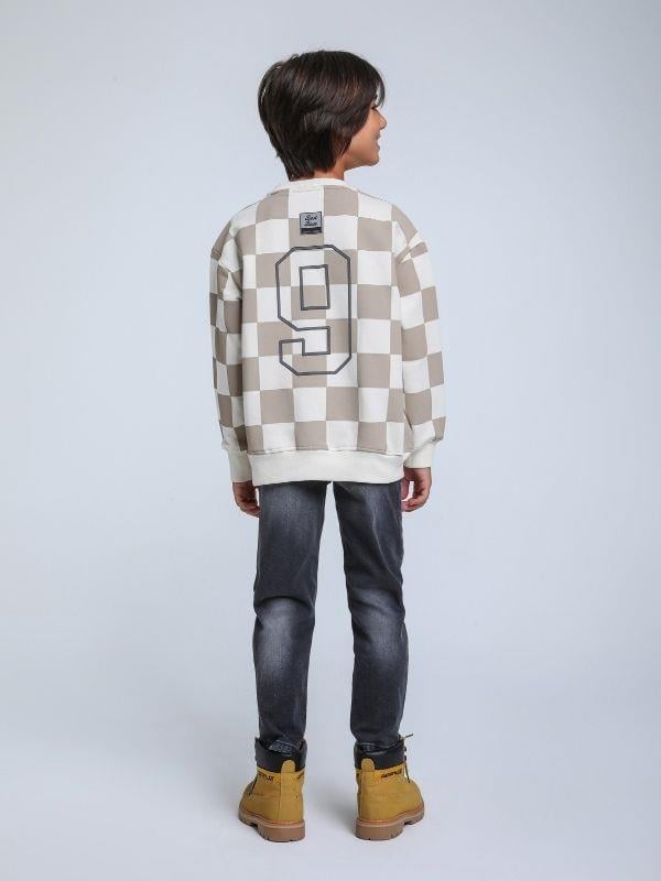 Erkek Çocuk Best Race Yazılı İnce Şardonlu 2 İplik Sweatshirt