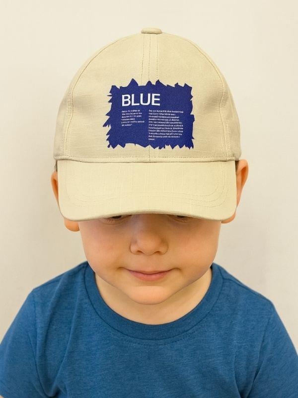 Erkek Çocuk Blue Yazılı 4-8 Yaş Arası Cap Şapka