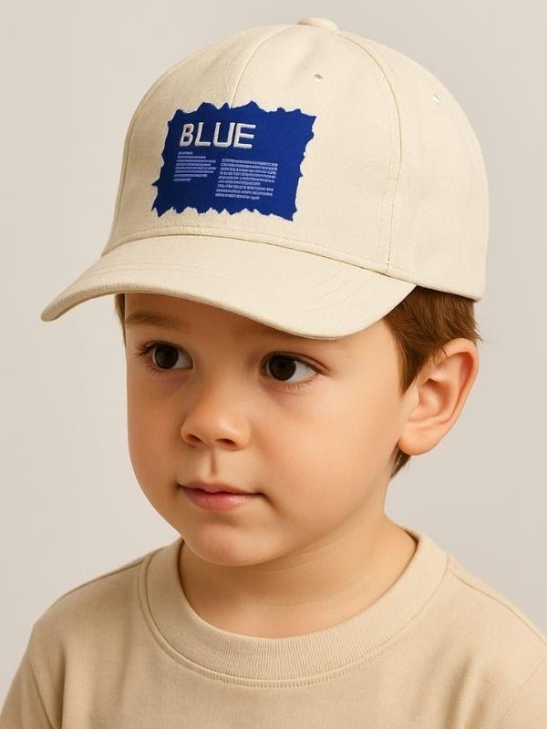 Erkek Çocuk Blue Yazılı 4-8 Yaş Arası Cap Şapka