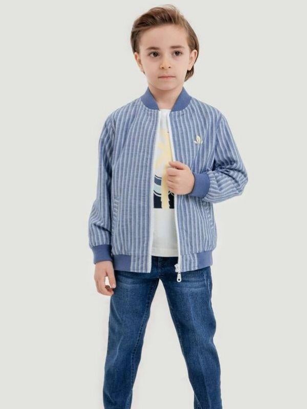 Erkek Çocuk Ceket Pantolon Tshirt 3 lü Spor Şık Takım