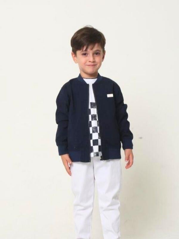Erkek Çocuk Ceket T-shirt Pantolonlu Takım