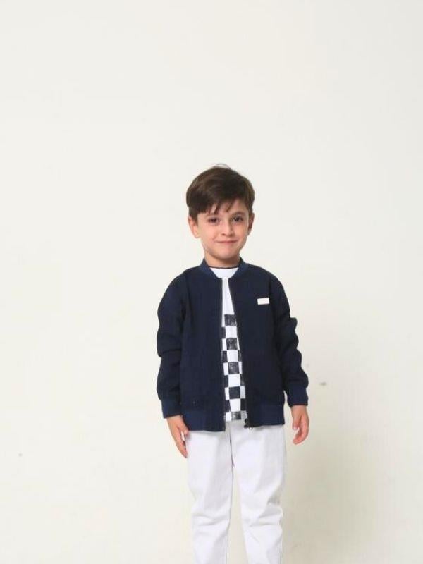 Erkek Çocuk Ceket T-shirt Pantolonlu Takım