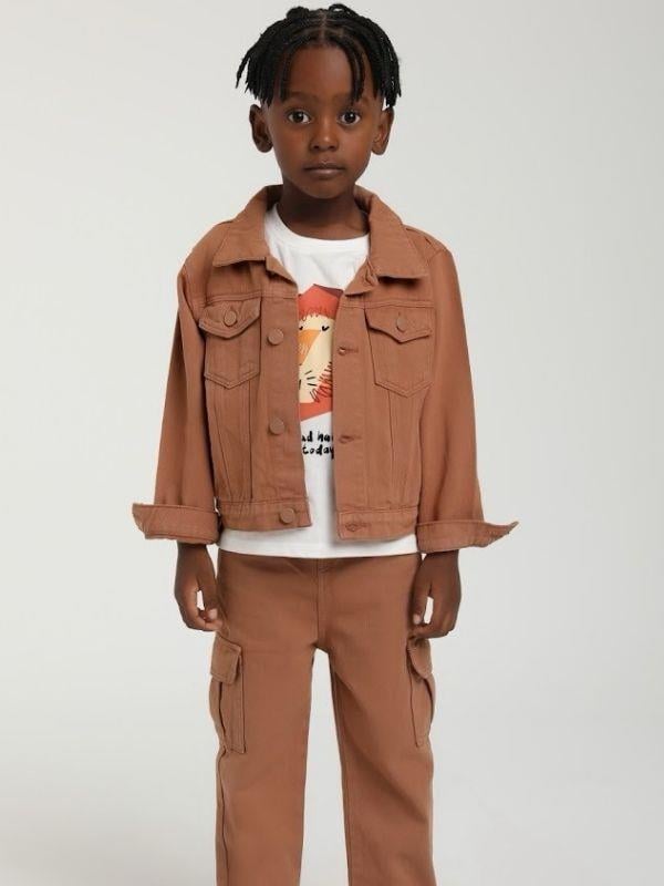 Erkek Çocuk Cepli Gömlek Ceket