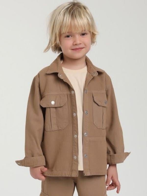 Erkek Çocuk Cepli Gömlek Ceket