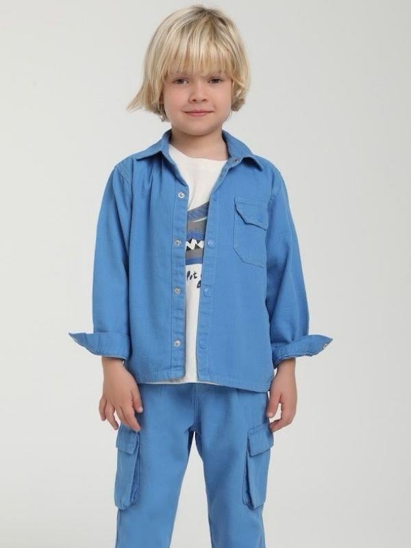 Erkek Çocuk Cepli Kapüşonlu Ceket