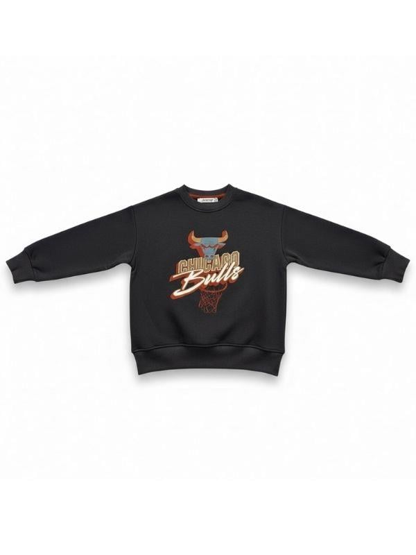 Erkek Çocuk Chicago Bulls Yazılı Tasarım Sweatshirt