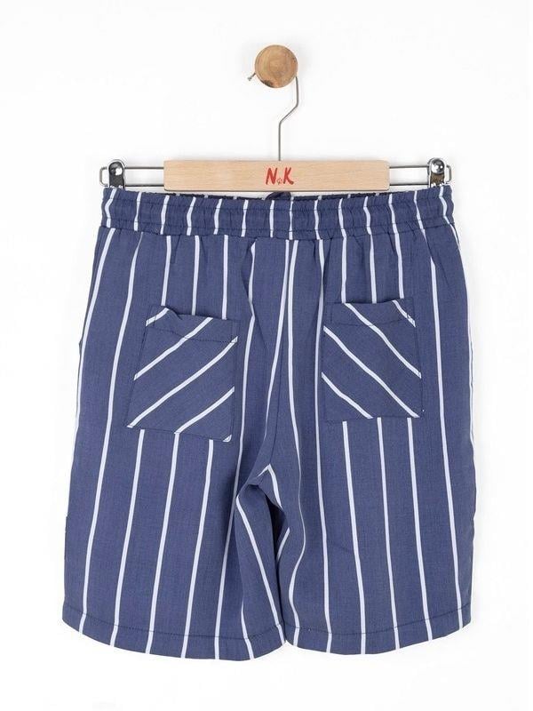 Erkek Çocuk Çizgili Pamuklu Şort