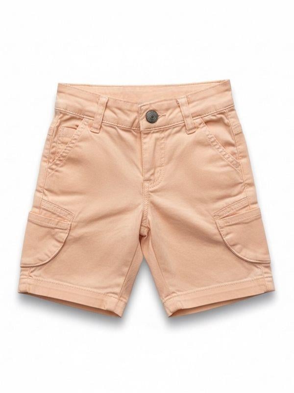 Erkek Çocuk Dokuma Gabardin Kargo Cepli Şort