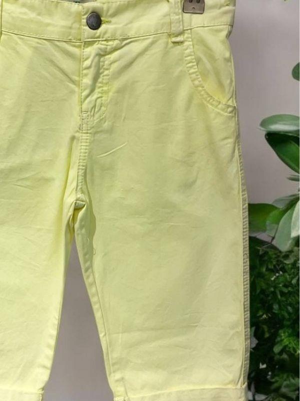 Erkek Çocuk Dokuma Kapri Şort