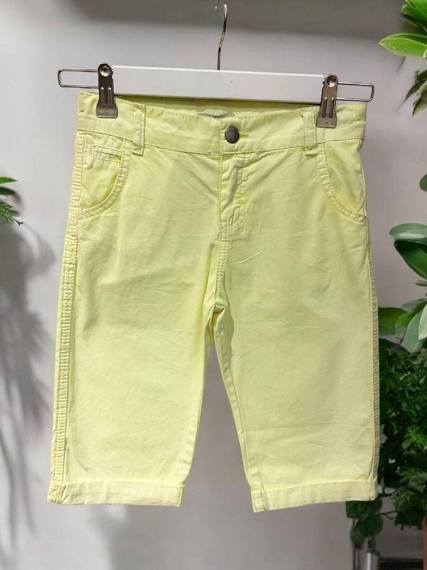 Erkek Çocuk Dokuma Kapri Şort