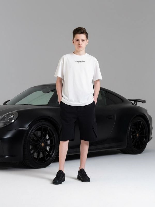 Erkek Çocuk Dream Garage Baskılı Tasarım Oversize T-Shirt