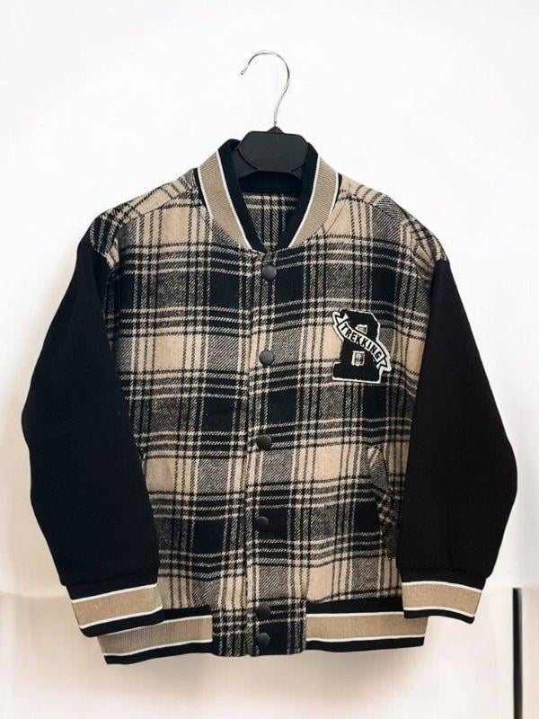 Erkek Çocuk Ekose Desenli Kolej Mont