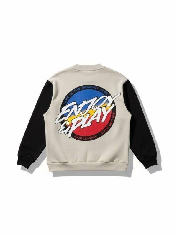 Erkek Çocuk Enjoy Play Yazılı Şardonlu Kolej Hırkası