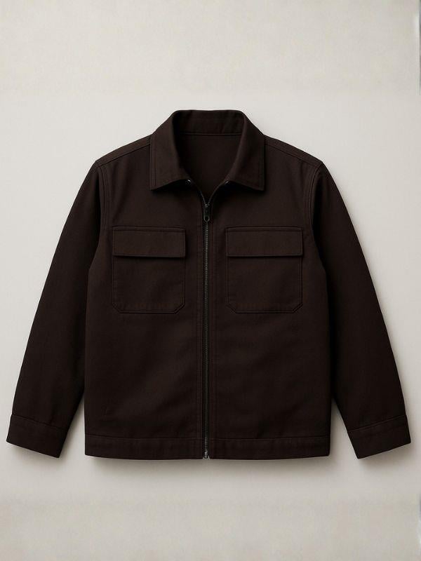 Erkek Çocuk Fermuarlı Cep Detaylı Tasarım Ceket