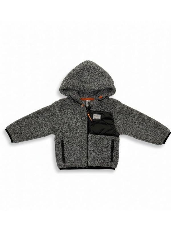 Erkek Çocuk Fermuarlı Peluş Mont