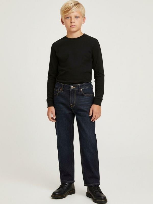 Erkek Çocuk Geniş Paça Denim Pantolon