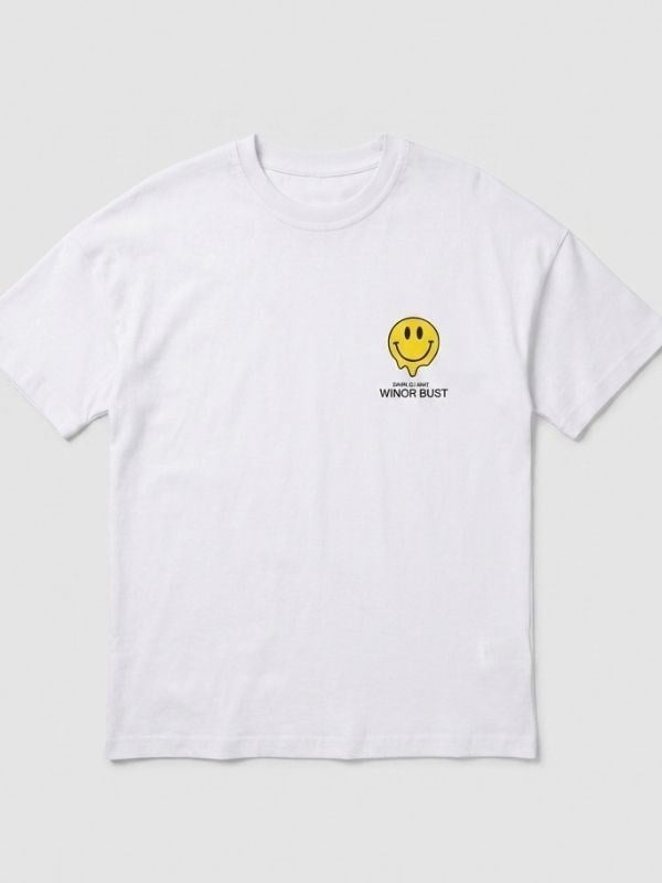 Erkek Çocuk Gülen Yüz ve Ayıcık Baskılı T-shirt