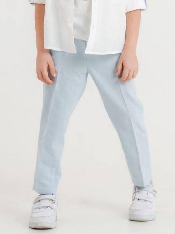 Erkek Çocuk Hakim Yaka Gömlek Pantolon 2li Spor Şık Takım