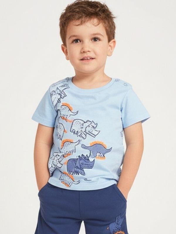 Erkek Çocuk Hayvan Baskılı Şortlu Takım