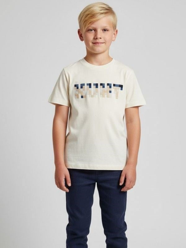 Erkek Çocuk Hunt Yazılı Tasarım T-shirt
